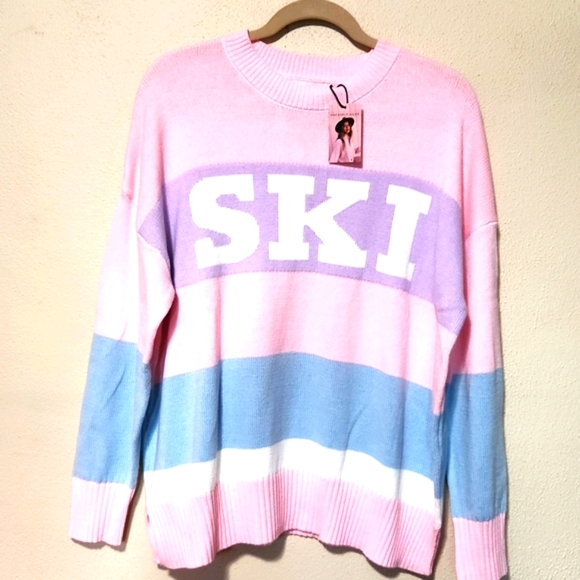 NEW! Sincerely Jules SKI Crewneck Pullover Swearter - Picture 11 of 12